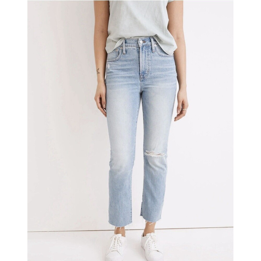Madewell The Perfect Vintage Jean Ripped Knee Size 25